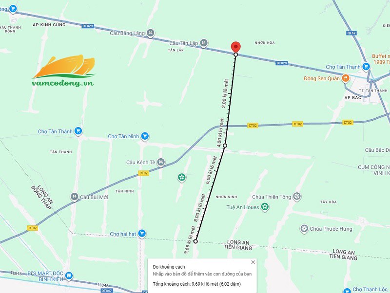 096.83.01 Hình vẽ vệ tinh đường Tân Thạnh Hậu Mỹ Bắc
